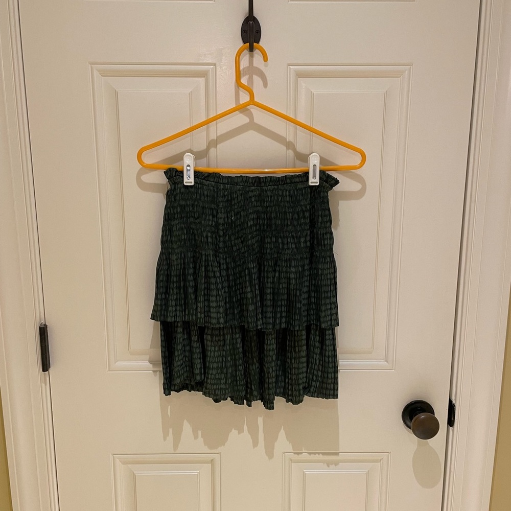 Green Ruffle Skirt